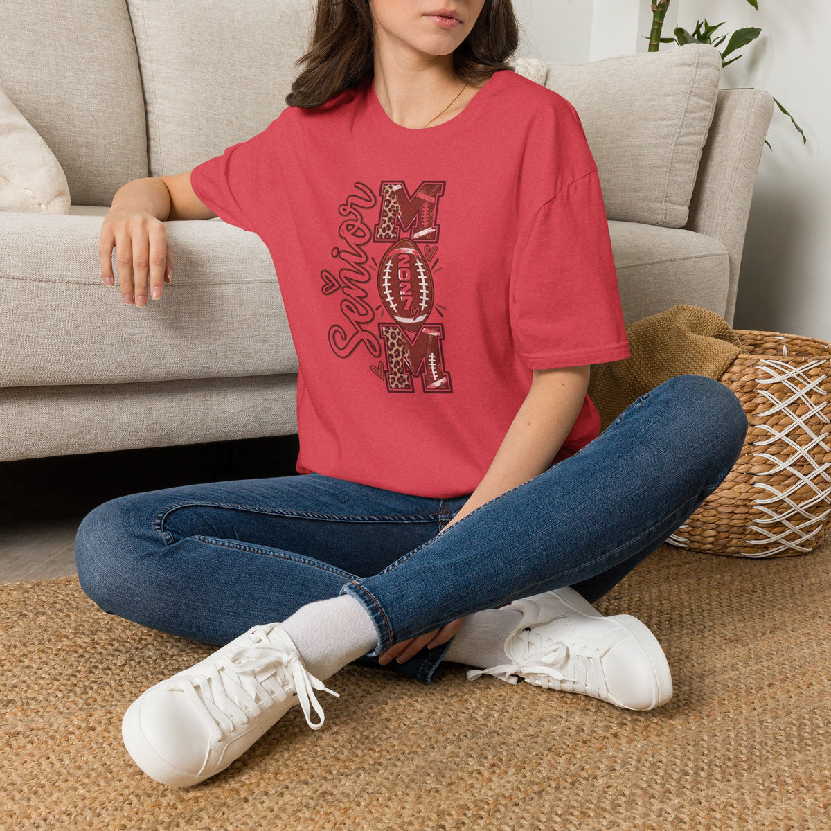 Senior Mom Football 2024 T-Shirt
