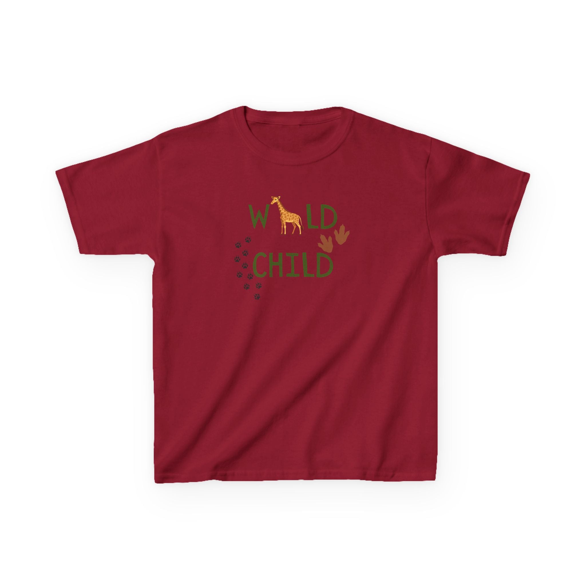 Kids Tee - "Wild Child" Safari Giraffe Graphic