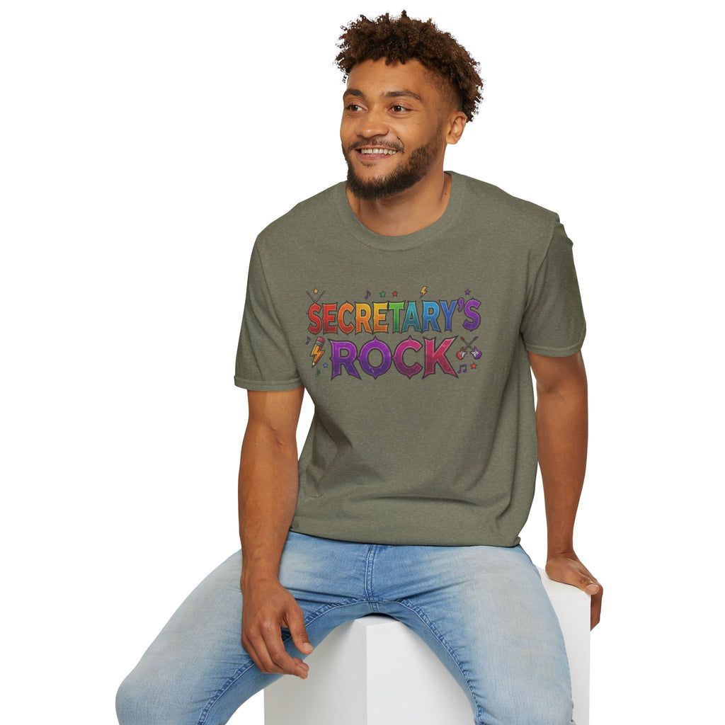 Secretary's Rock T-Shirt — Fun Colorful Office Appreciation Tee