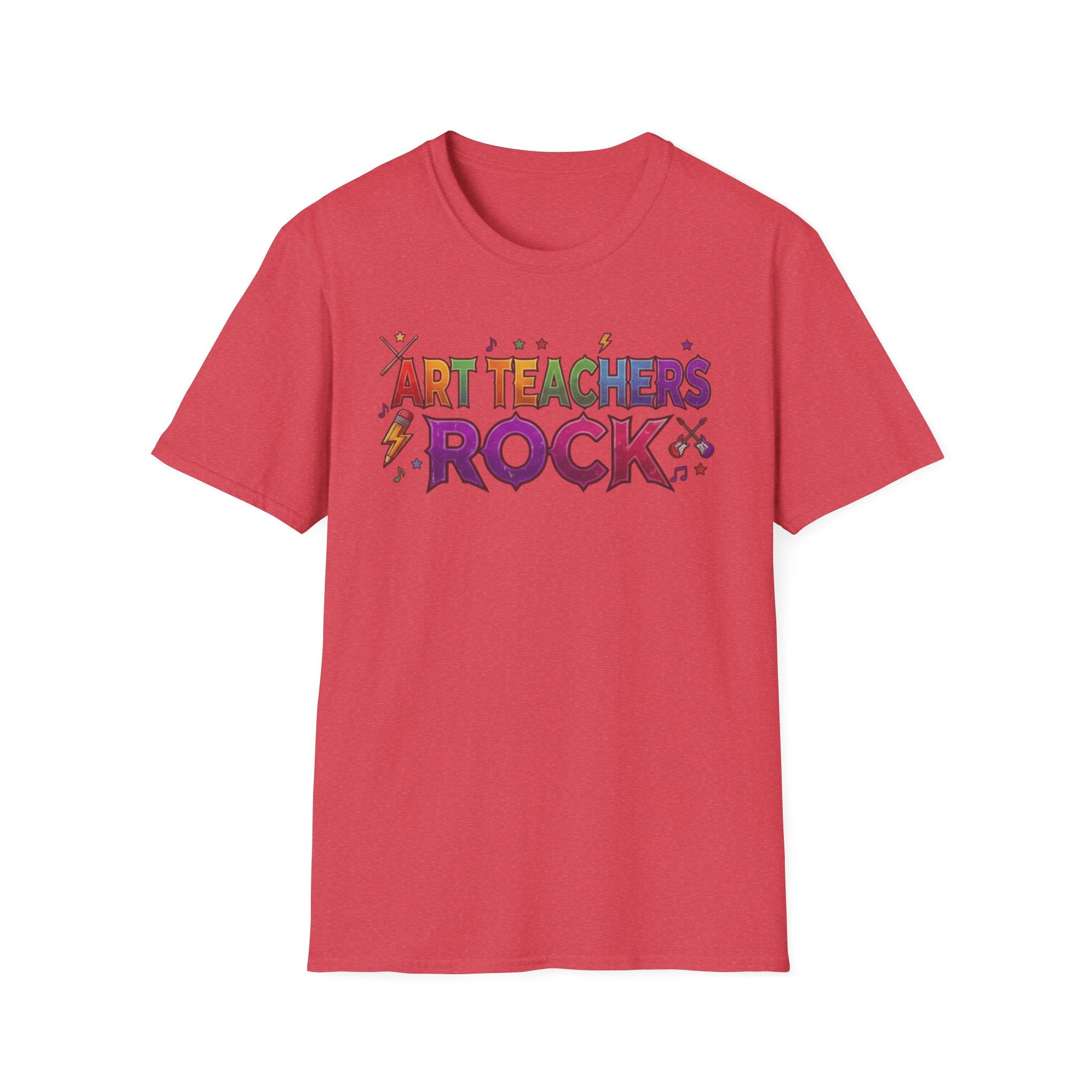 Art Teachers Rock T-Shirt — Colorful Music & Art Teacher Gift