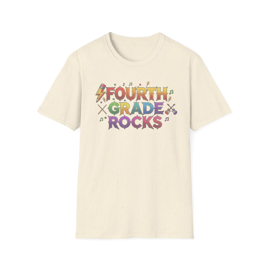 Fourth Grade Rocks T-Shirt — Colorful Teacher/Student Appreciation Tee
