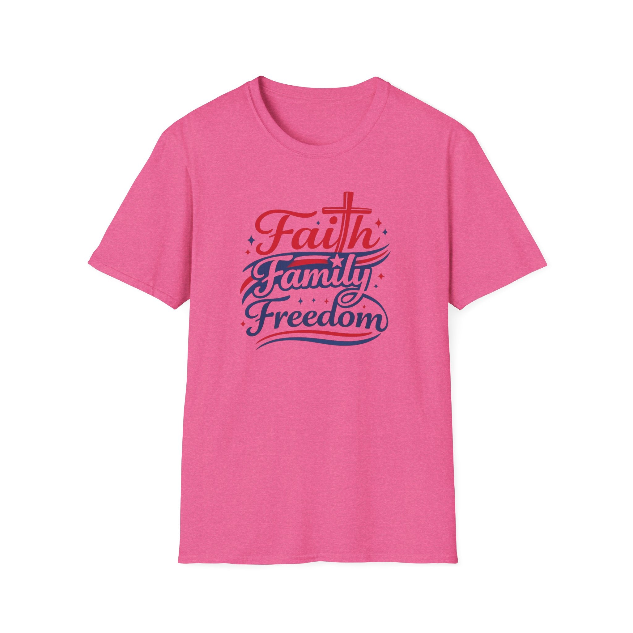 Faith Family Freedom T-Shirt — Patriotic Christian Tee