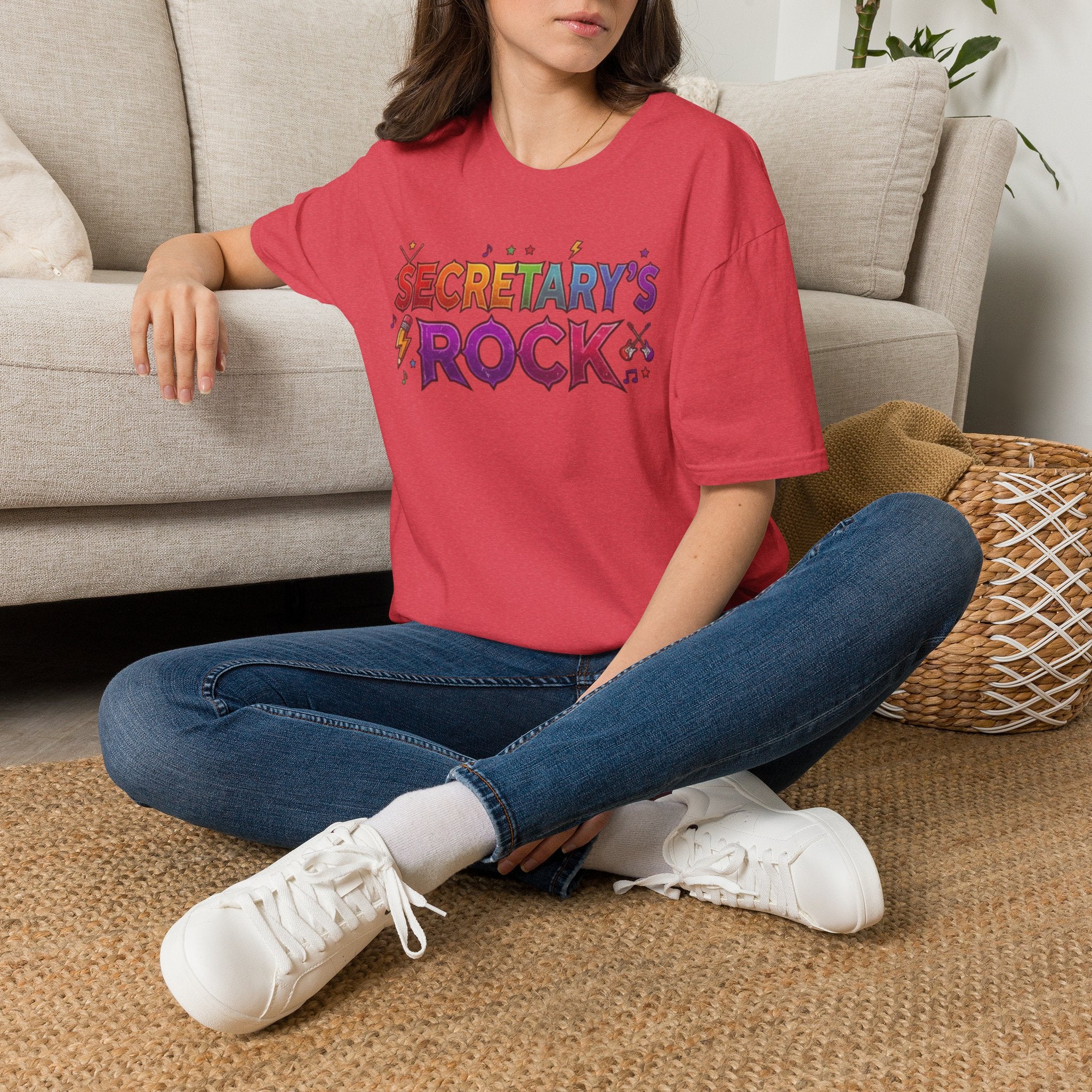 Secretary's Rock T-Shirt — Fun Colorful Office Appreciation Tee