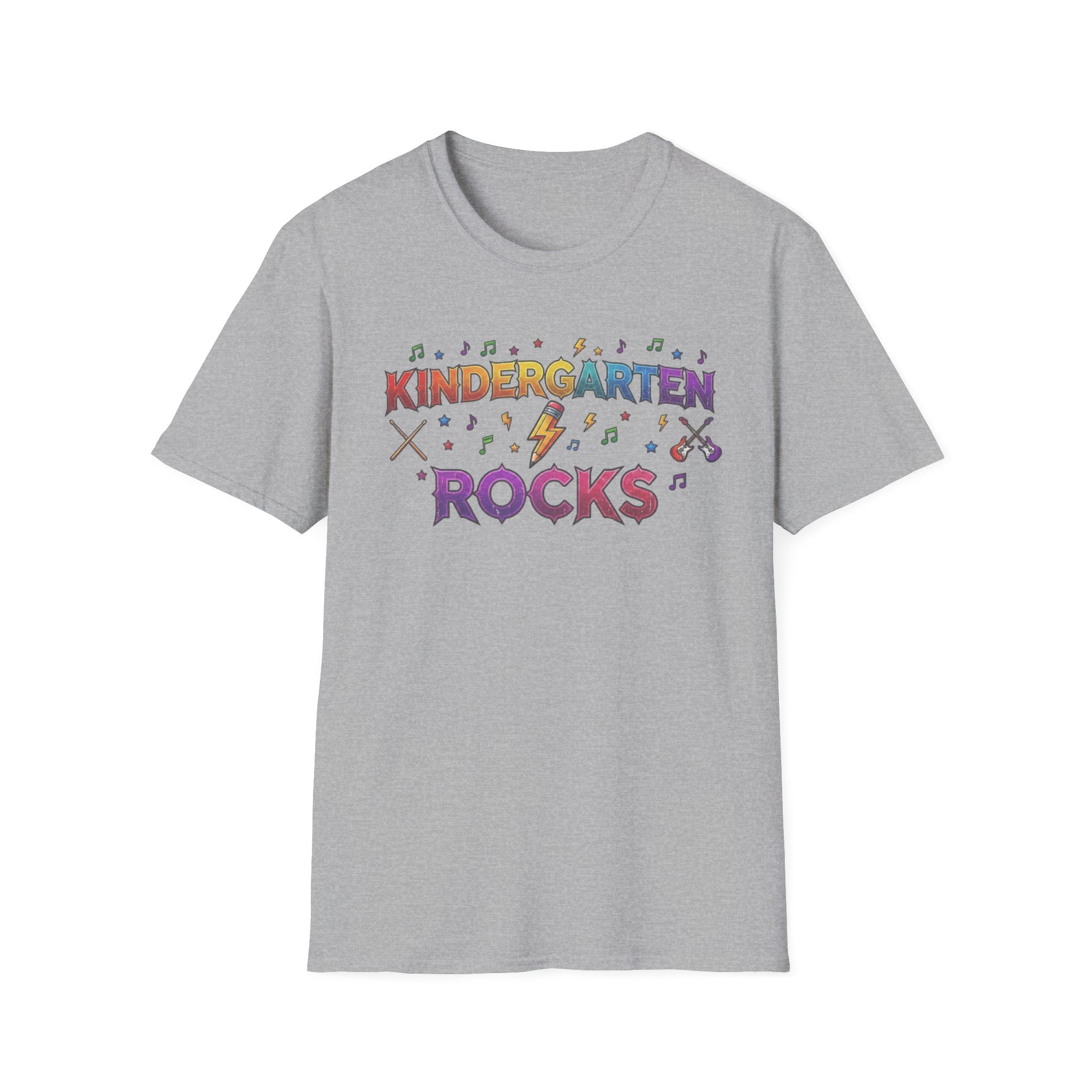 Kindergarten Rocks T-Shirt — Cute Colorful Back-to-School Tee for Teachers & Students