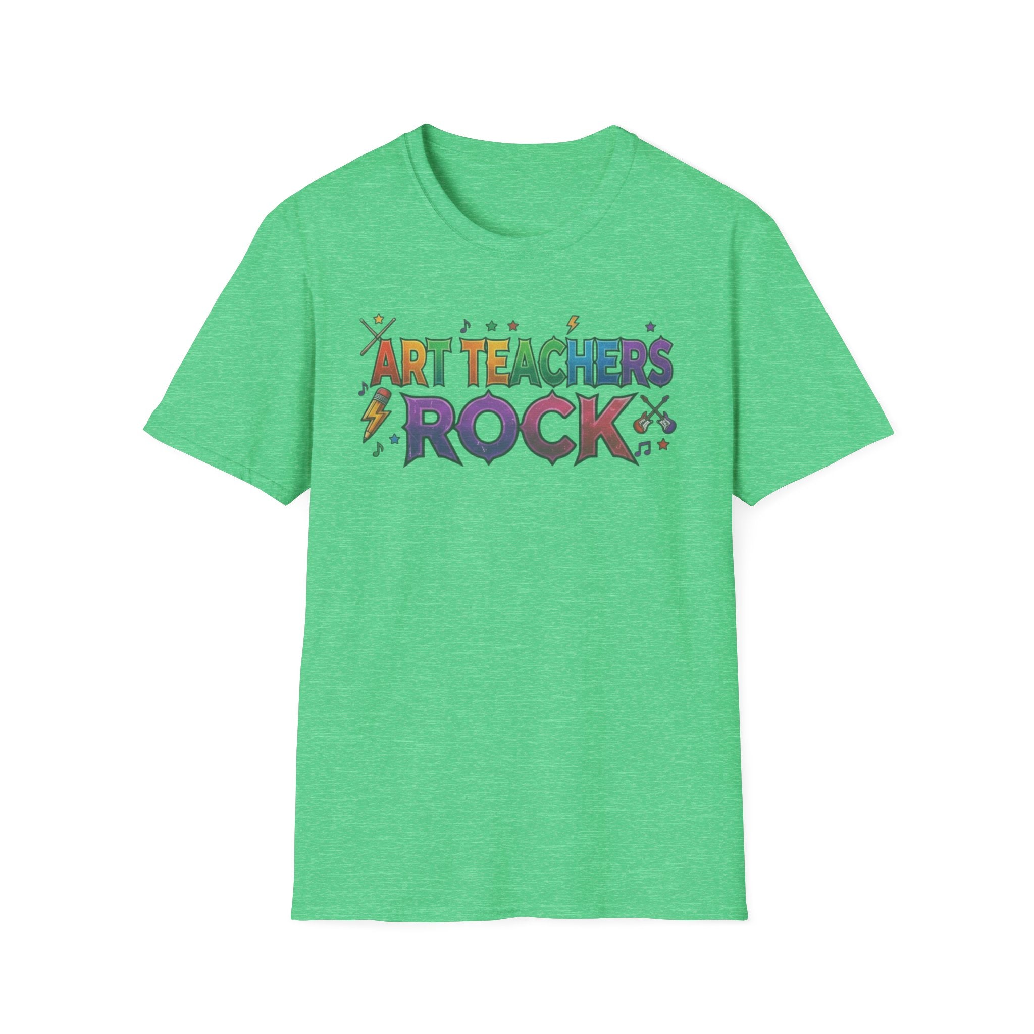 Art Teachers Rock T-Shirt — Colorful Music & Art Teacher Gift