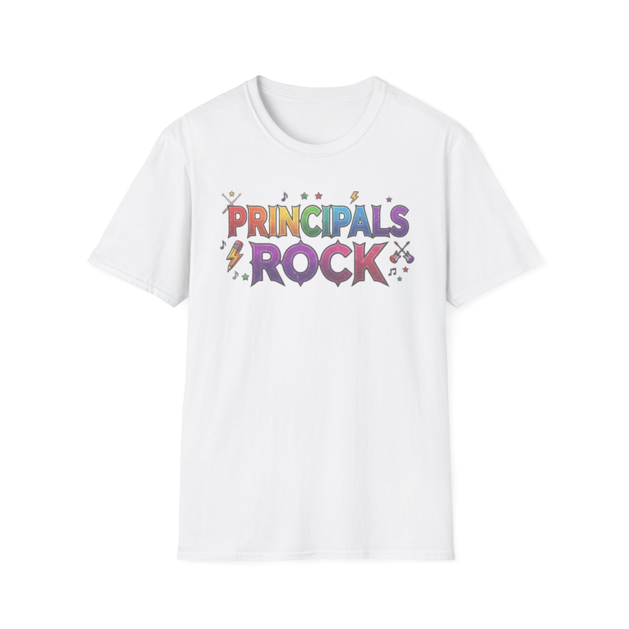 Principals Rock T-Shirt — Colorful School Leader Appreciation Tee