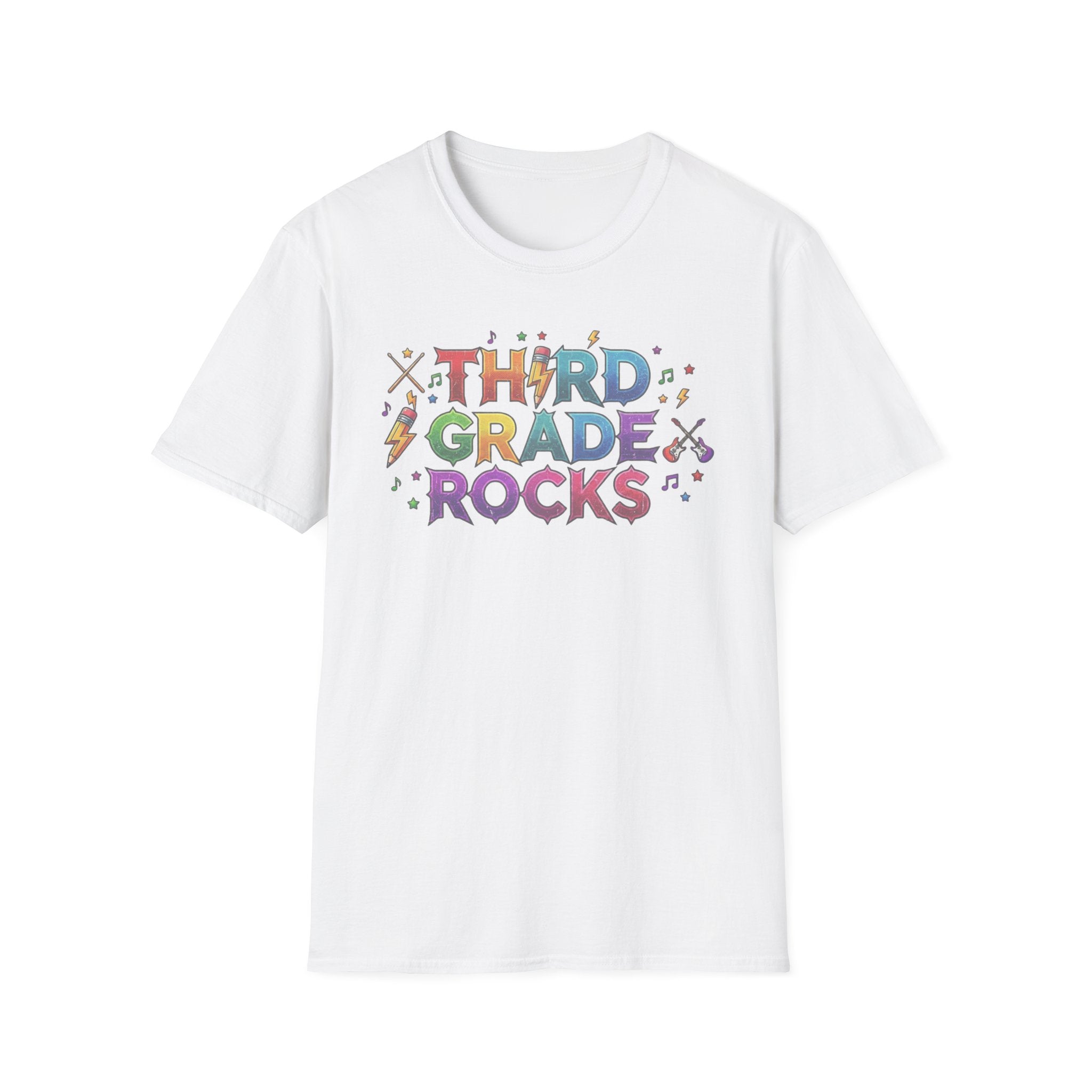 Third Grade Rocks T-Shirt — Colorful School Teacher & Student Tee