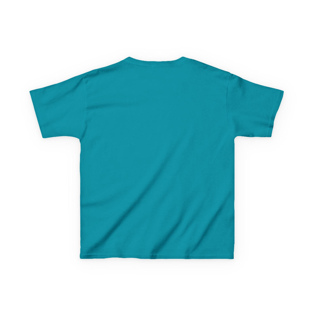 Kids T-Shirt — "Jesus Loves Me" Colorful Block Letter Tee