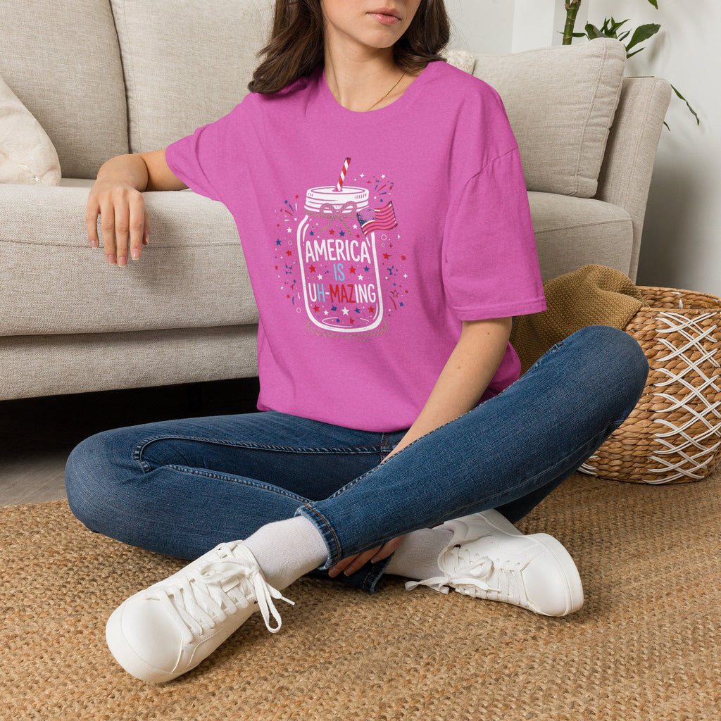 T-Shirt — America Is Uncanning Patriotic Mason Jar Tee (Fourth of July)