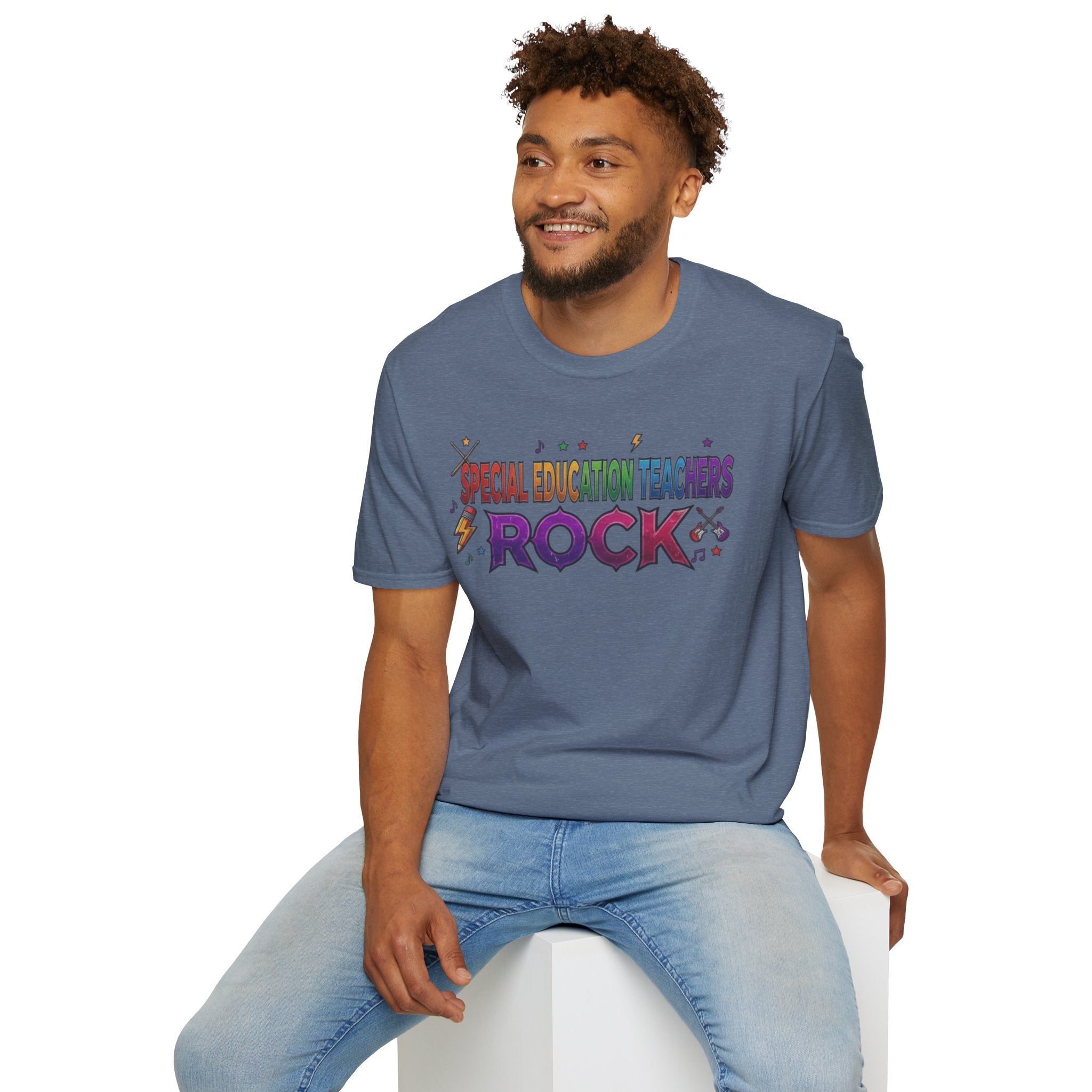 Special Education Teachers Rock T-Shirt — Colorful Teacher Appreciation Tee