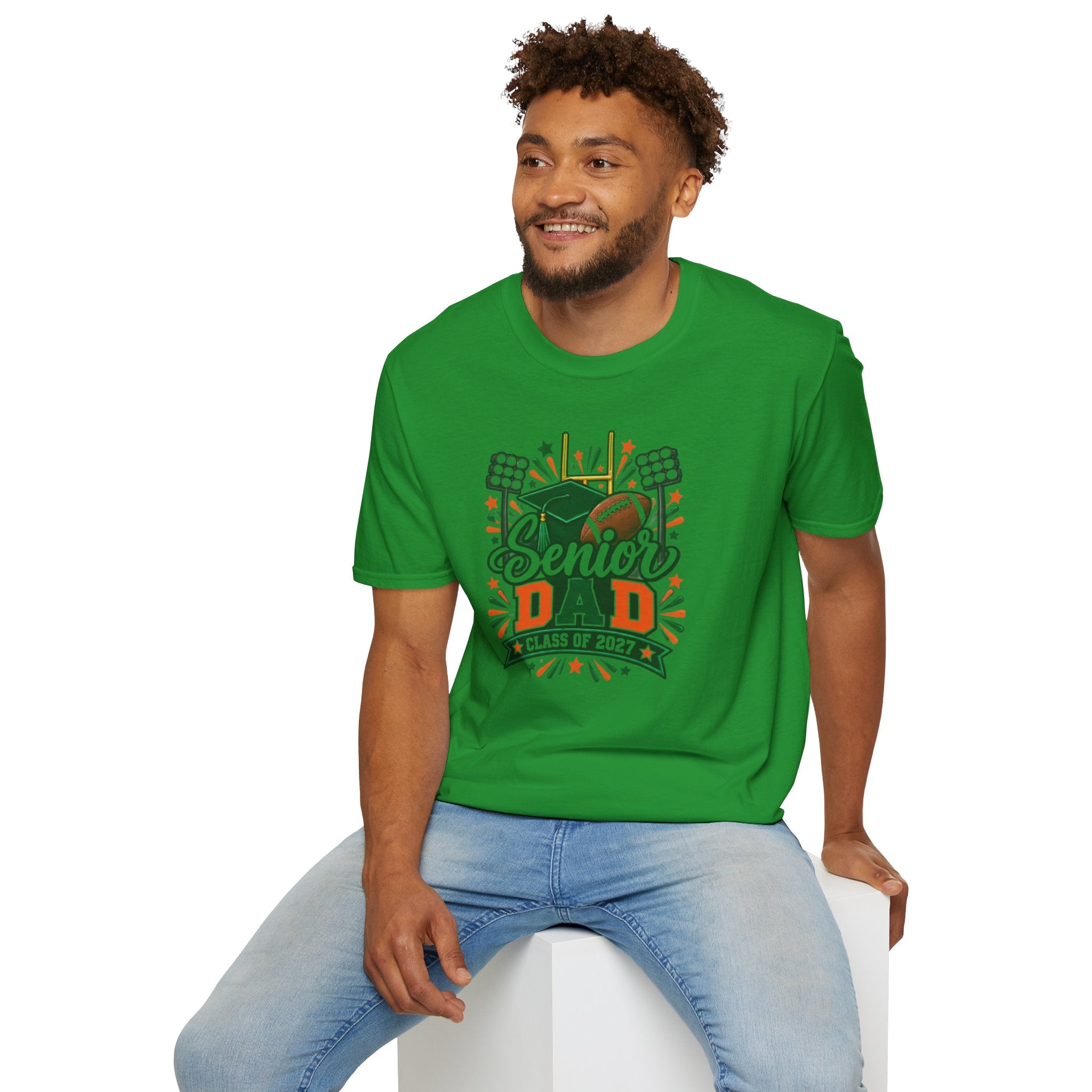 Senior Dad T-Shirt — Class of 2027 Football & Graduation Celebration Tee