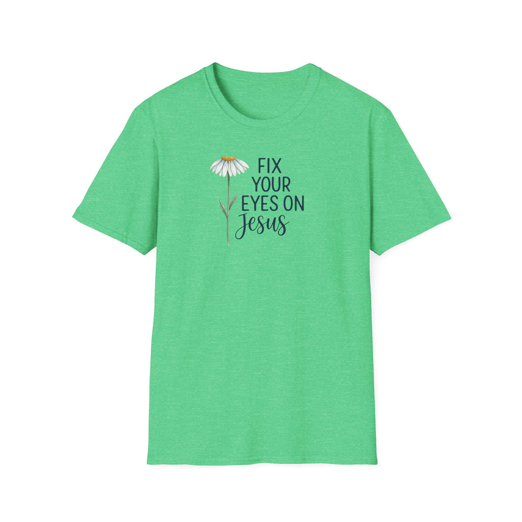 “Fix Your Eyes on Jesus” Daisy Christian Tee