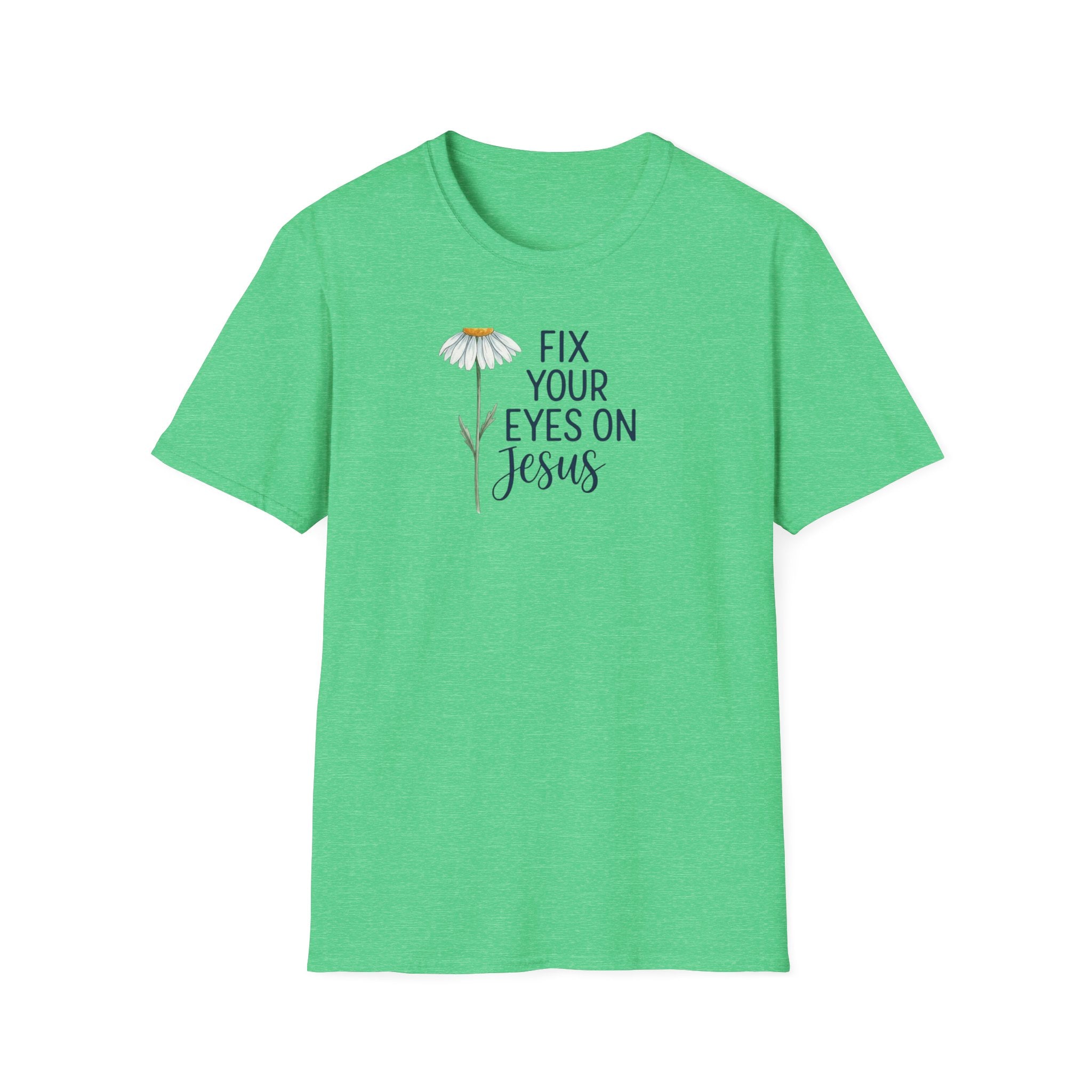 “Fix Your Eyes on Jesus” Daisy Christian Tee