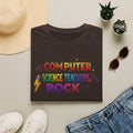 Computer Science Teachers Rock T-Shirt — Colorful Retro Teacher Appreciation Tee