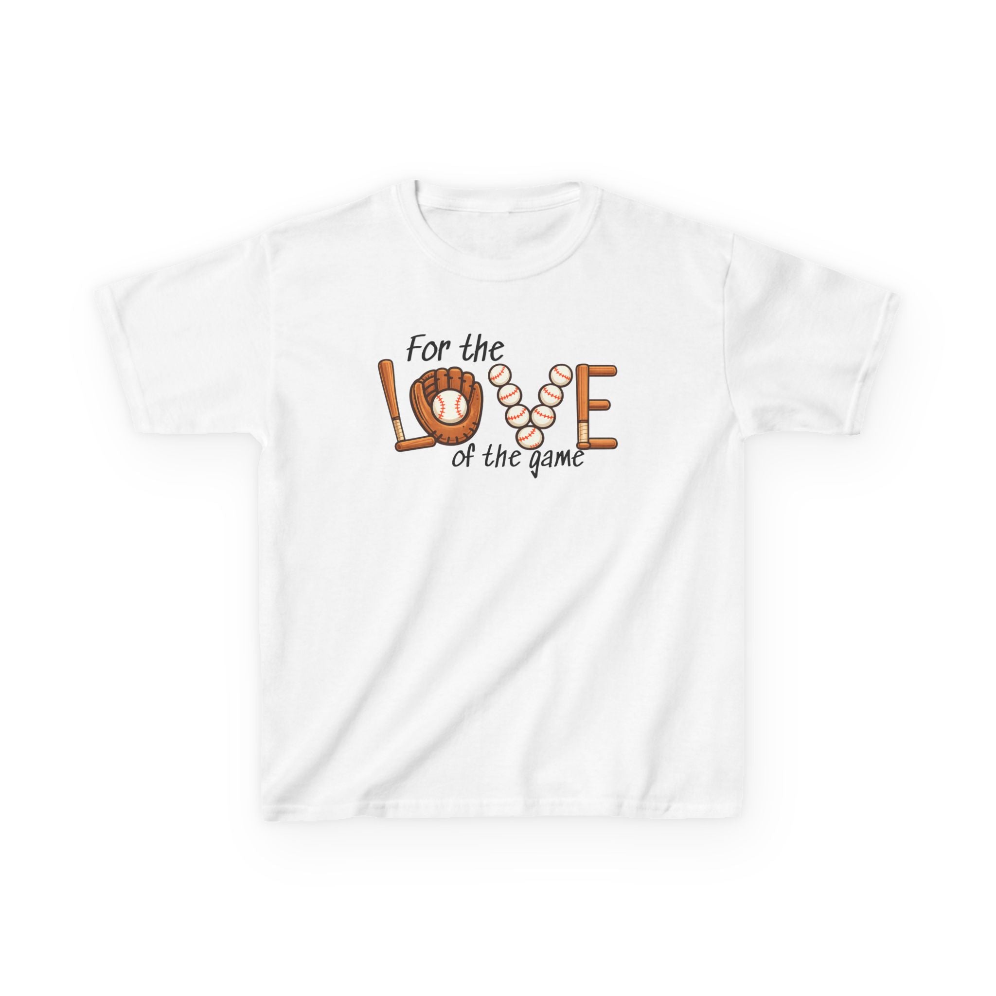 Kids Baseball Tee – "For the Love of the Game" Youth T-Shirt