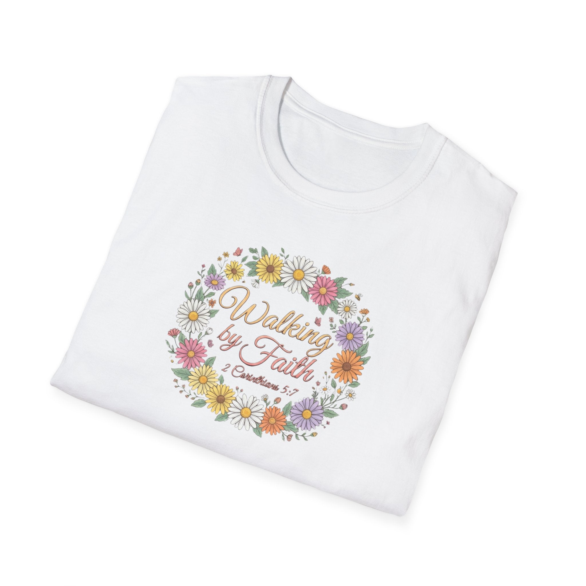 Walking by Faith Floral T-Shirt —