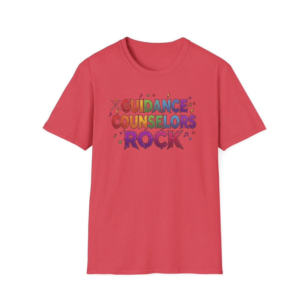 Guidance Counselors Rock T-Shirt — Colorful Retro School Counselor Appreciation Tee