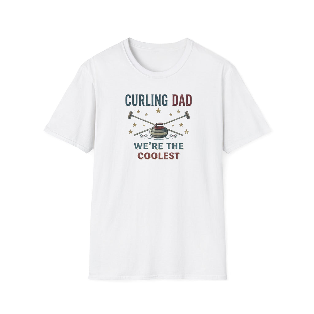 Curling Dad T-Shirt — "We're the Coolest" Retro Curling Family Tee