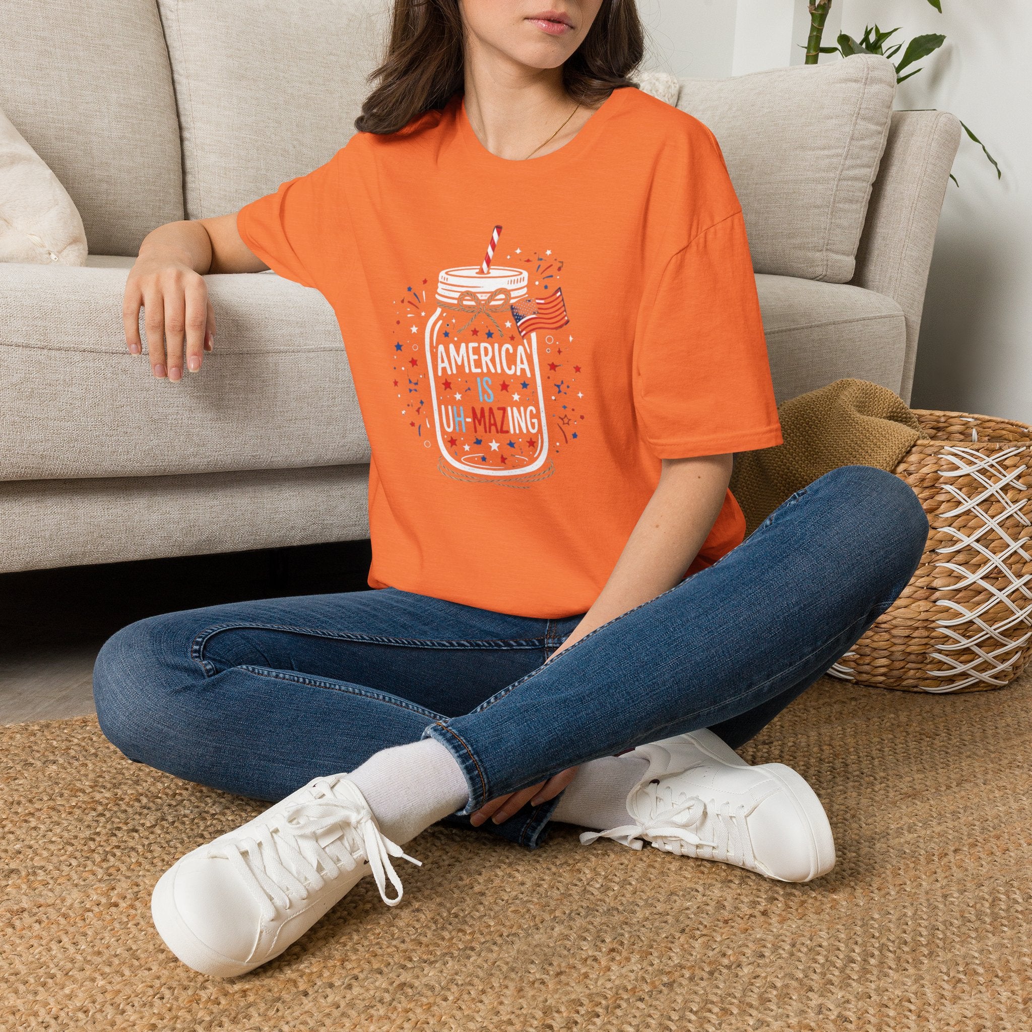 T-Shirt — America Is Uncanning Patriotic Mason Jar Tee (Fourth of July)