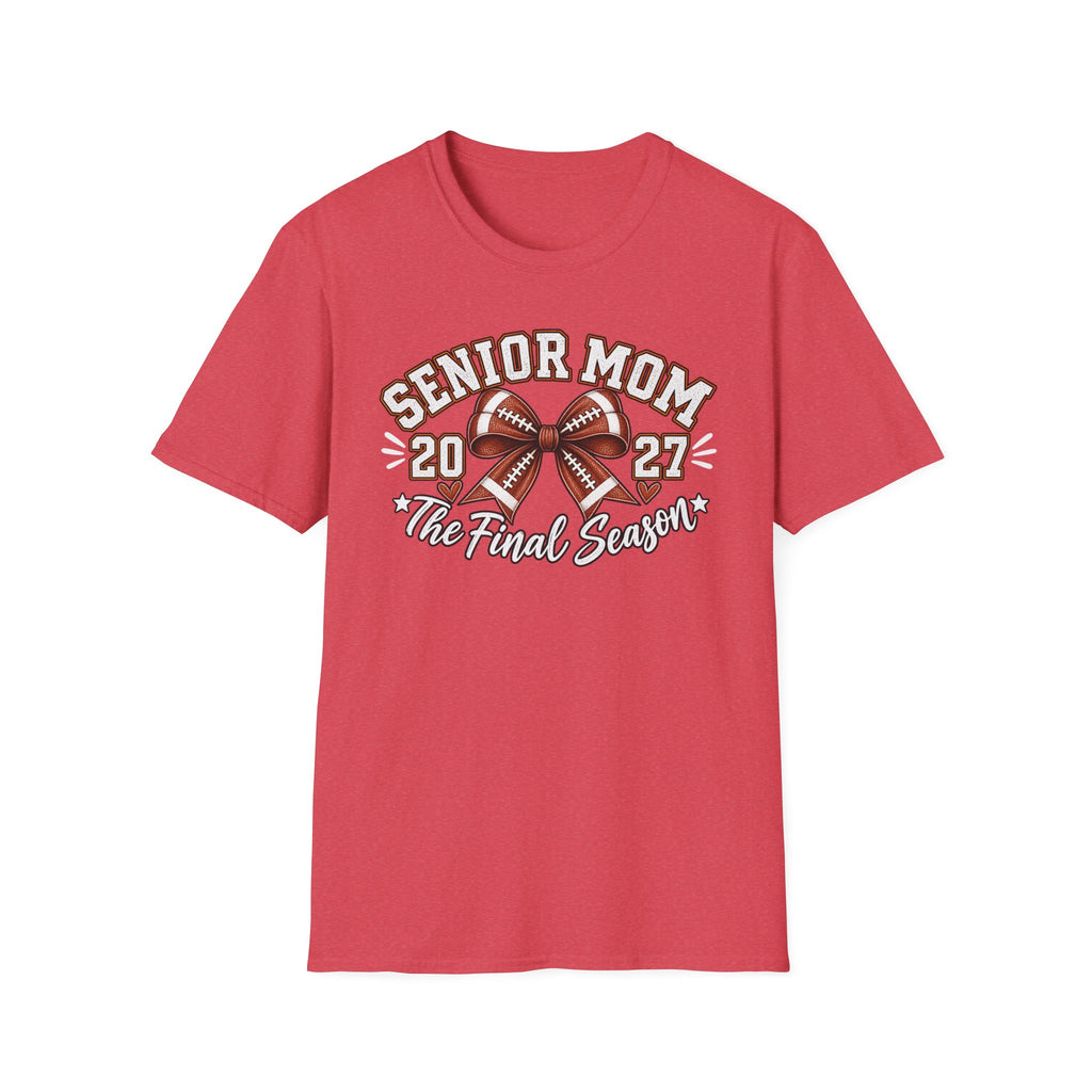 Senior Mom 2027 Football Tee – The Final Season