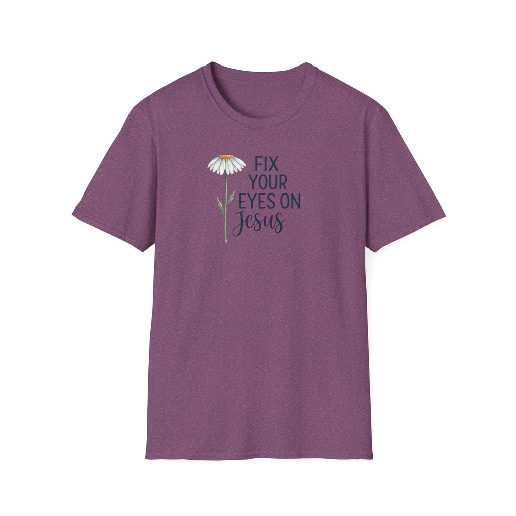 “Fix Your Eyes on Jesus” Daisy Christian Tee