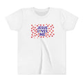 Youth Tee - "Jesus Loves Me" Colorful Dot Christian Kids Shirt
