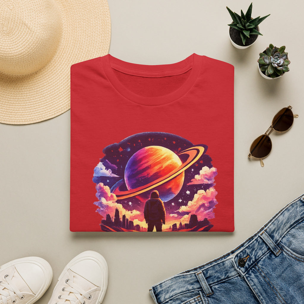 Explore The Unknown T‑Shirt — Cosmic Planet Graphic Tee
