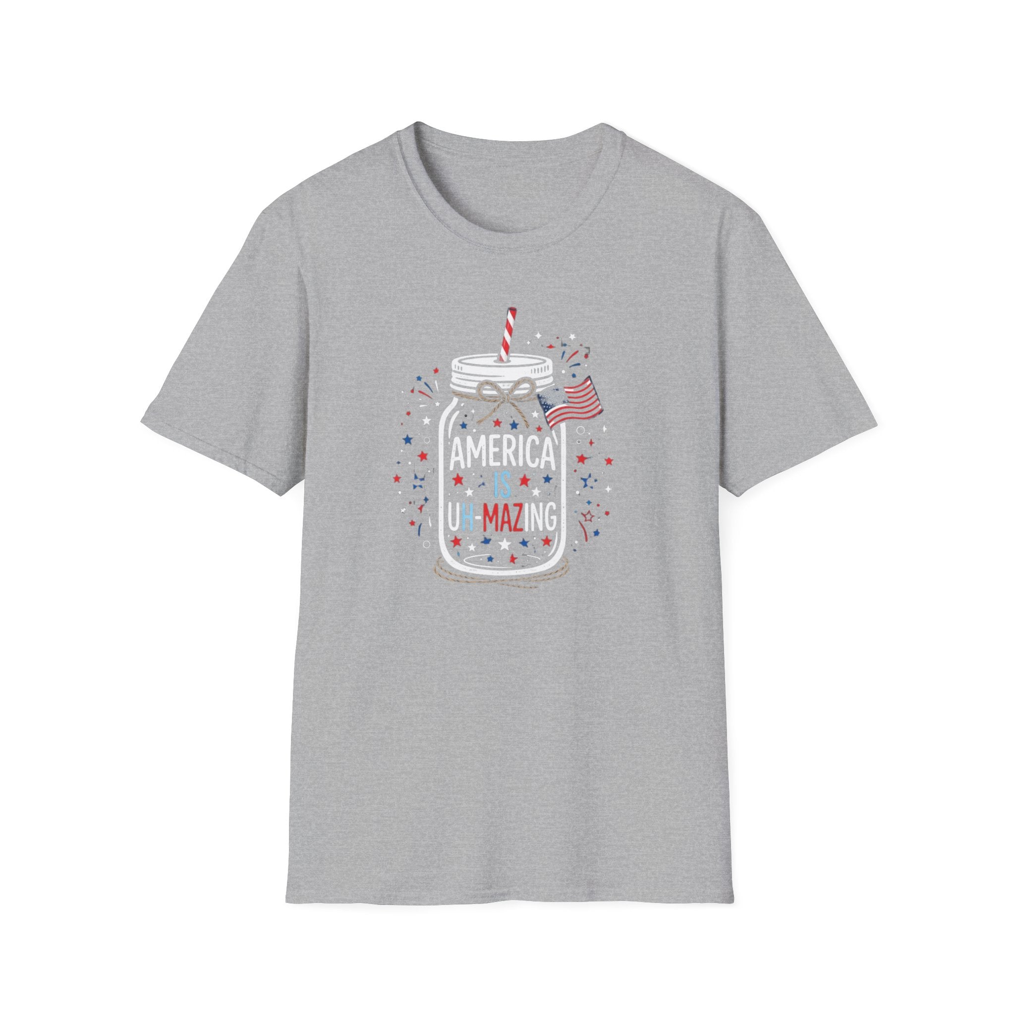 T-Shirt — America Is Uncanning Patriotic Mason Jar Tee (Fourth of July)