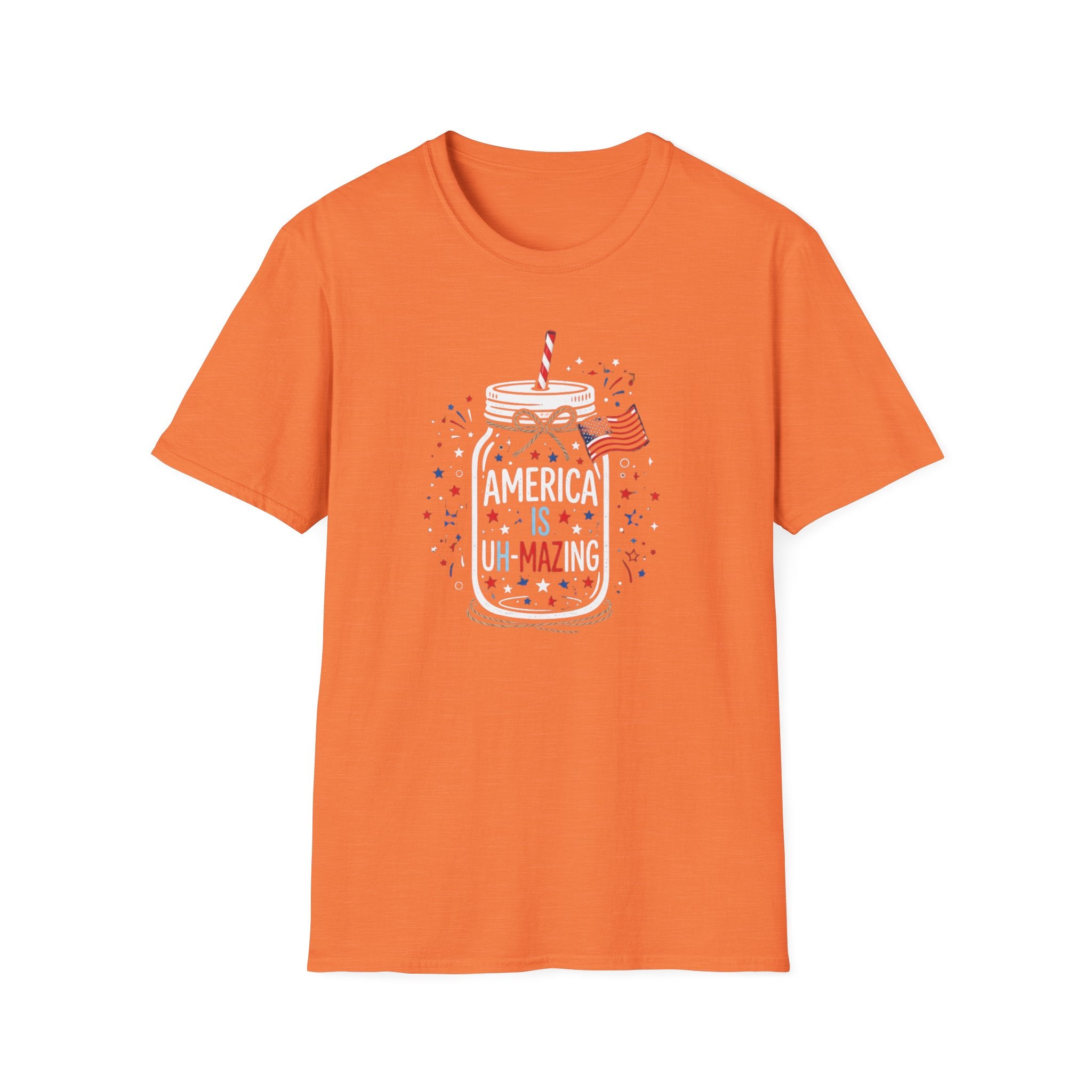 T-Shirt — America Is Uncanning Patriotic Mason Jar Tee (Fourth of July)