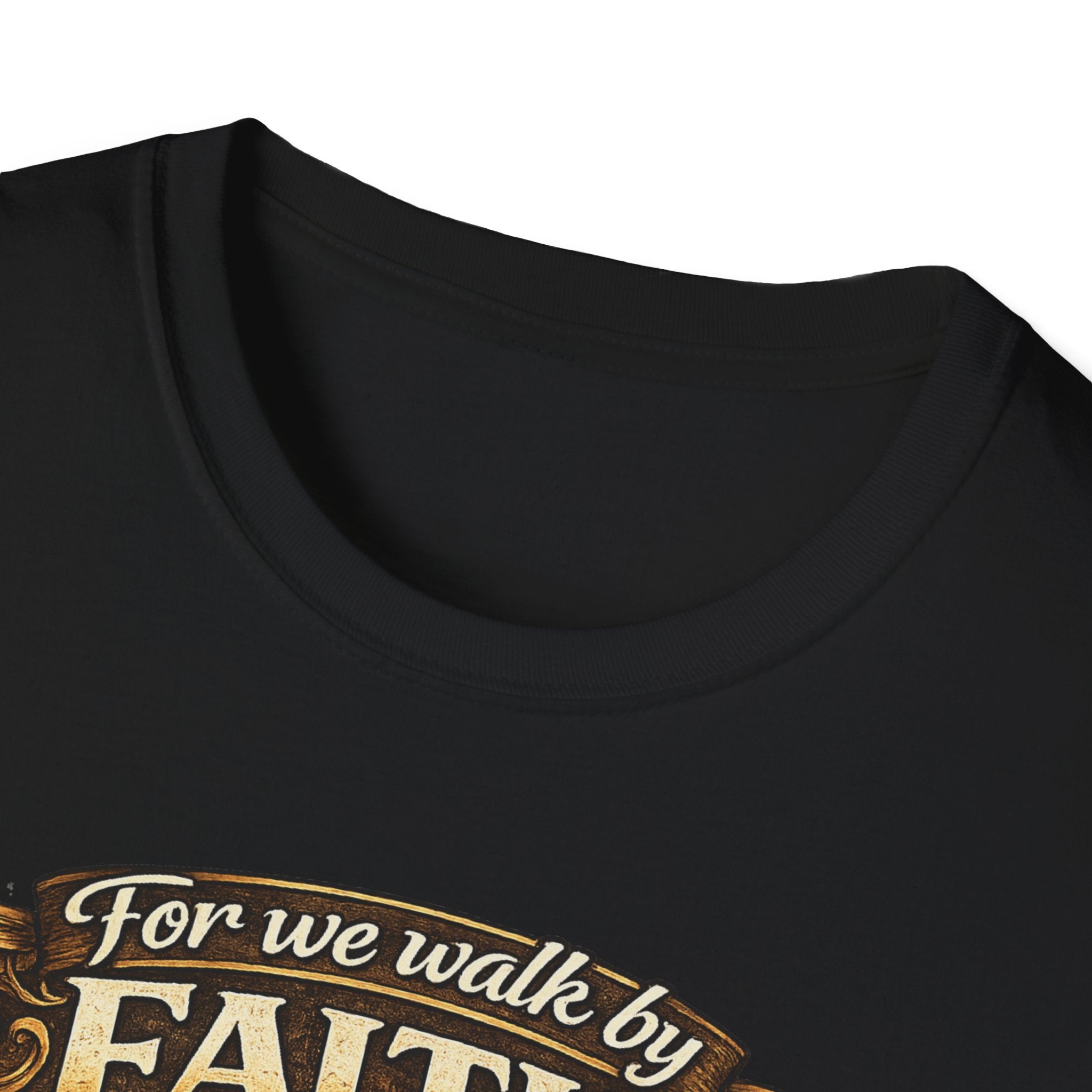 For We Walk By Faith Not By Sight Christian Tee