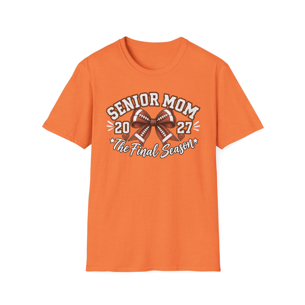 Senior Mom 2027 Football Tee – The Final Season