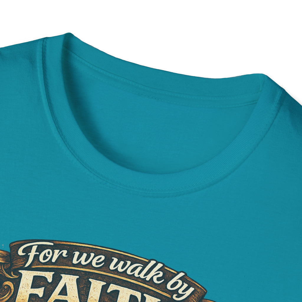 For We Walk By Faith Not By Sight Christian Tee