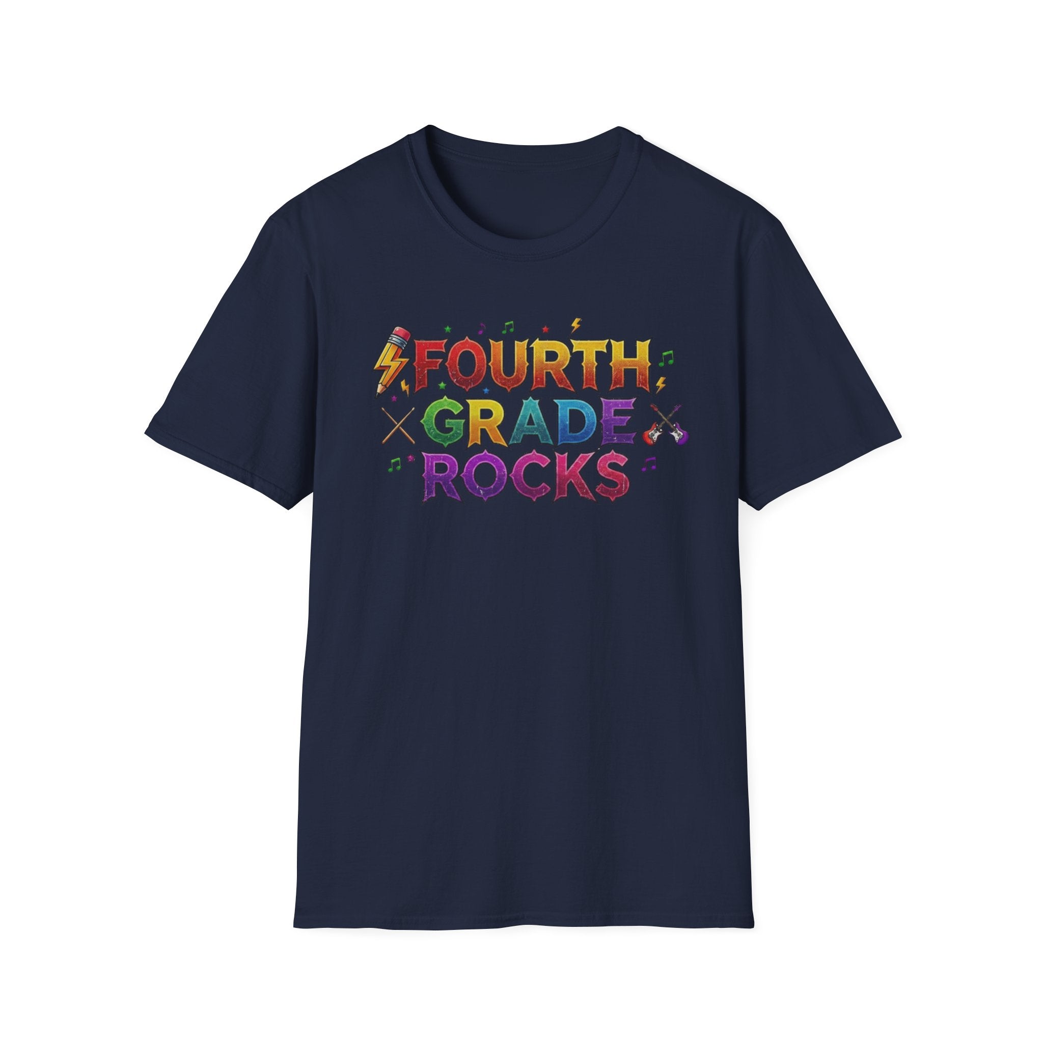 Fourth Grade Rocks T-Shirt — Colorful Teacher/Student Appreciation Tee