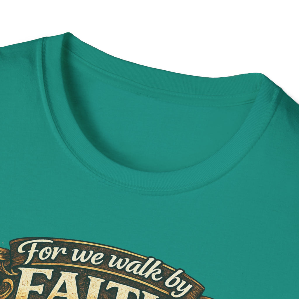 For We Walk By Faith Not By Sight Christian Tee