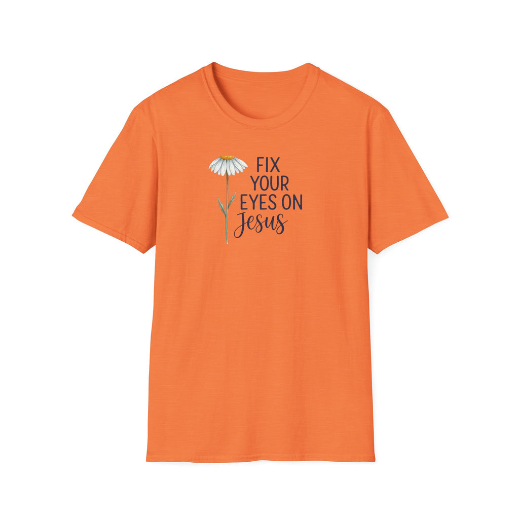 “Fix Your Eyes on Jesus” Daisy Christian Tee
