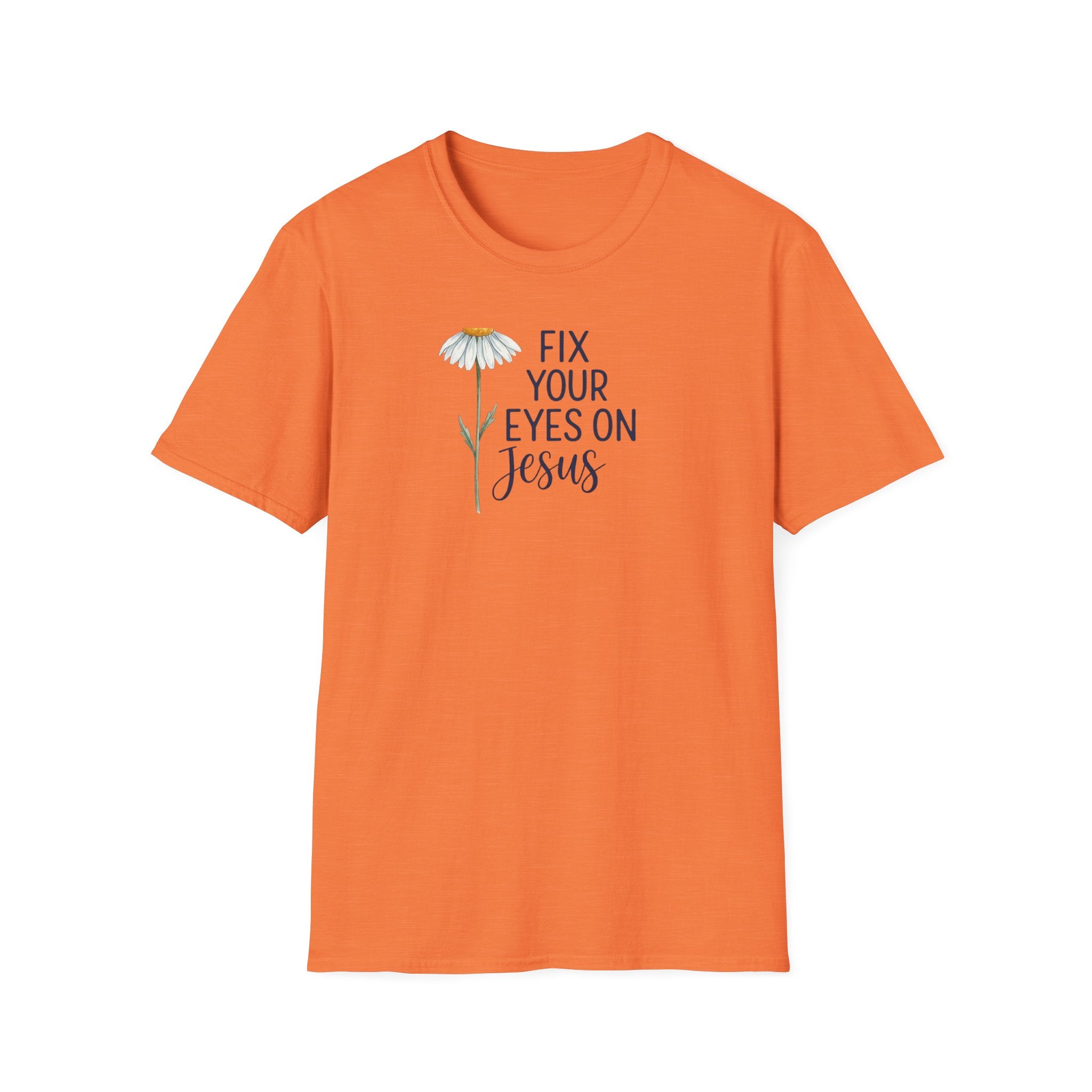 “Fix Your Eyes on Jesus” Daisy Christian Tee