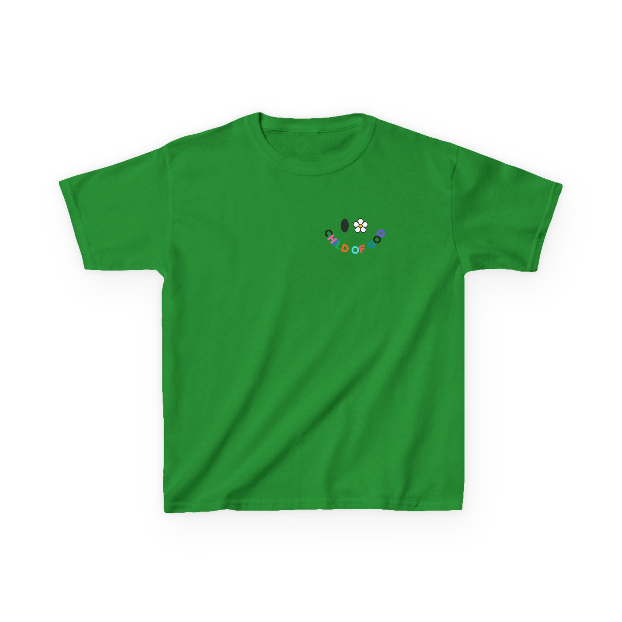 Child of God Kids Tee — Floral Daisy Christian T‑Shirt for Girls & Boys