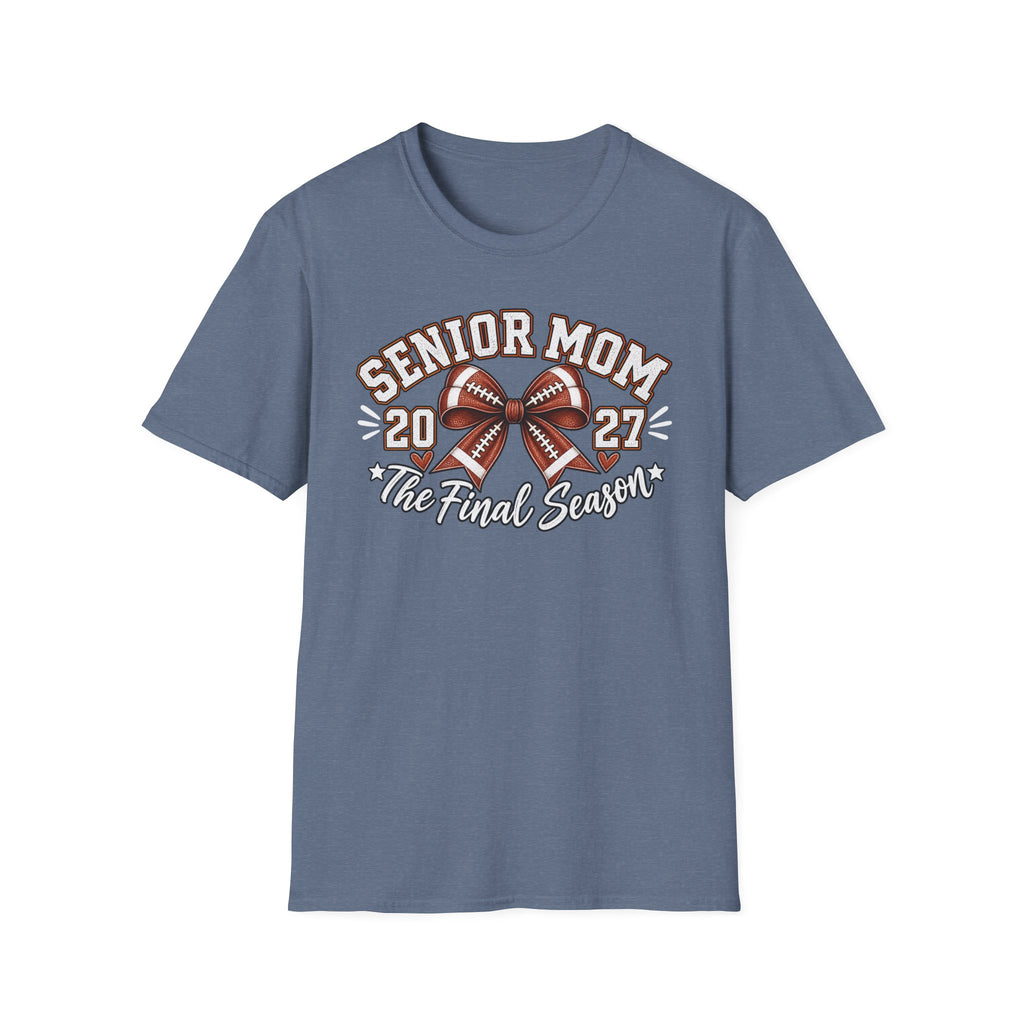 Senior Mom 2027 Football Tee – The Final Season