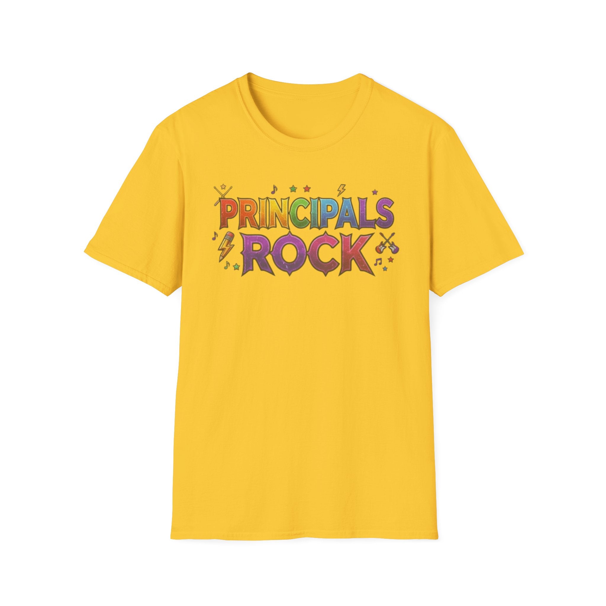 Principals Rock T-Shirt — Colorful School Leader Appreciation Tee