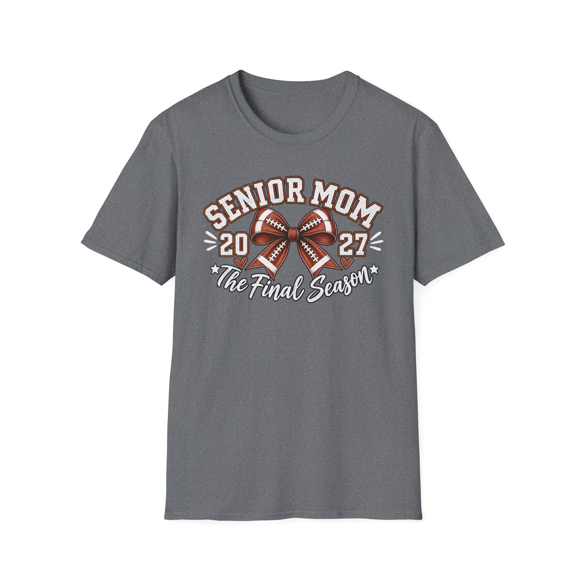 Senior Mom 2027 Football Tee – The Final Season