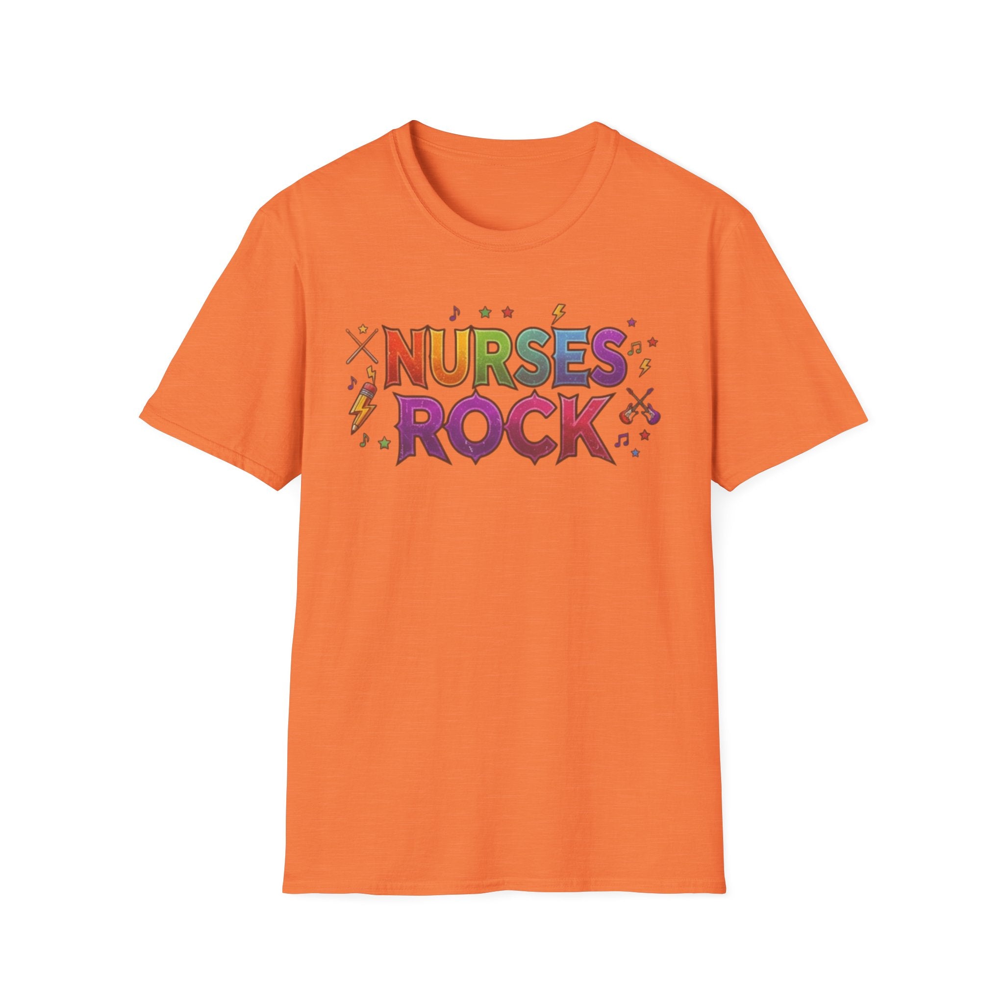 Nurses Rock T-Shirt — Colorful Retro Graphic Tee for Nurses