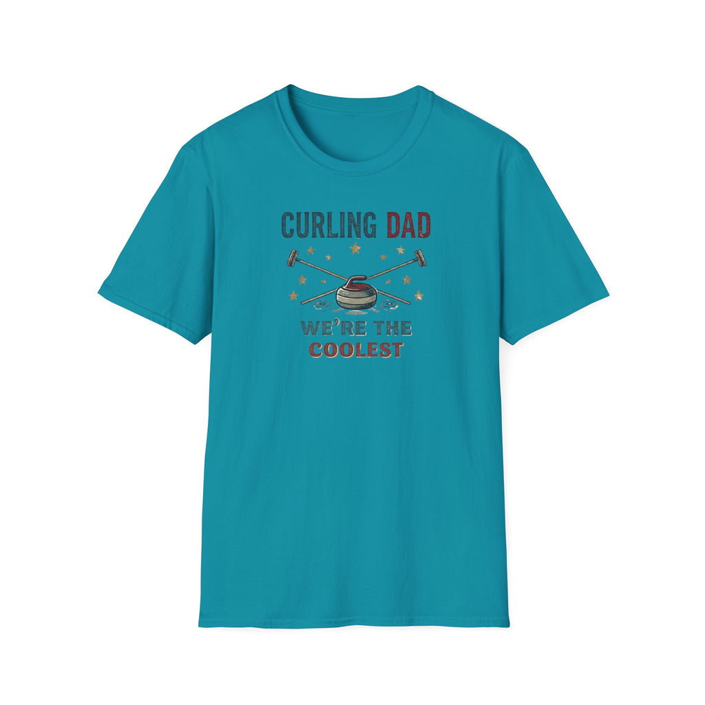 Curling Dad T-Shirt — "We're the Coolest" Retro Curling Family Tee