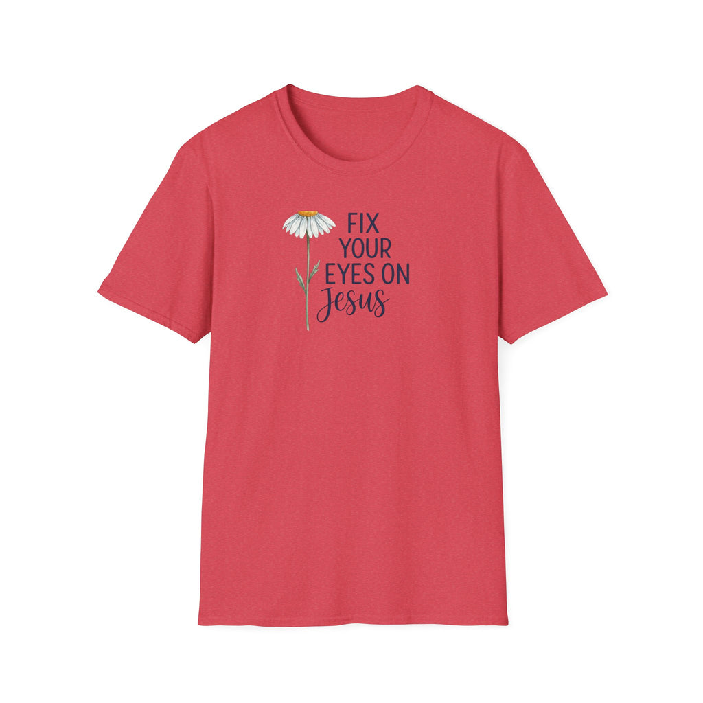 “Fix Your Eyes on Jesus” Daisy Christian Tee
