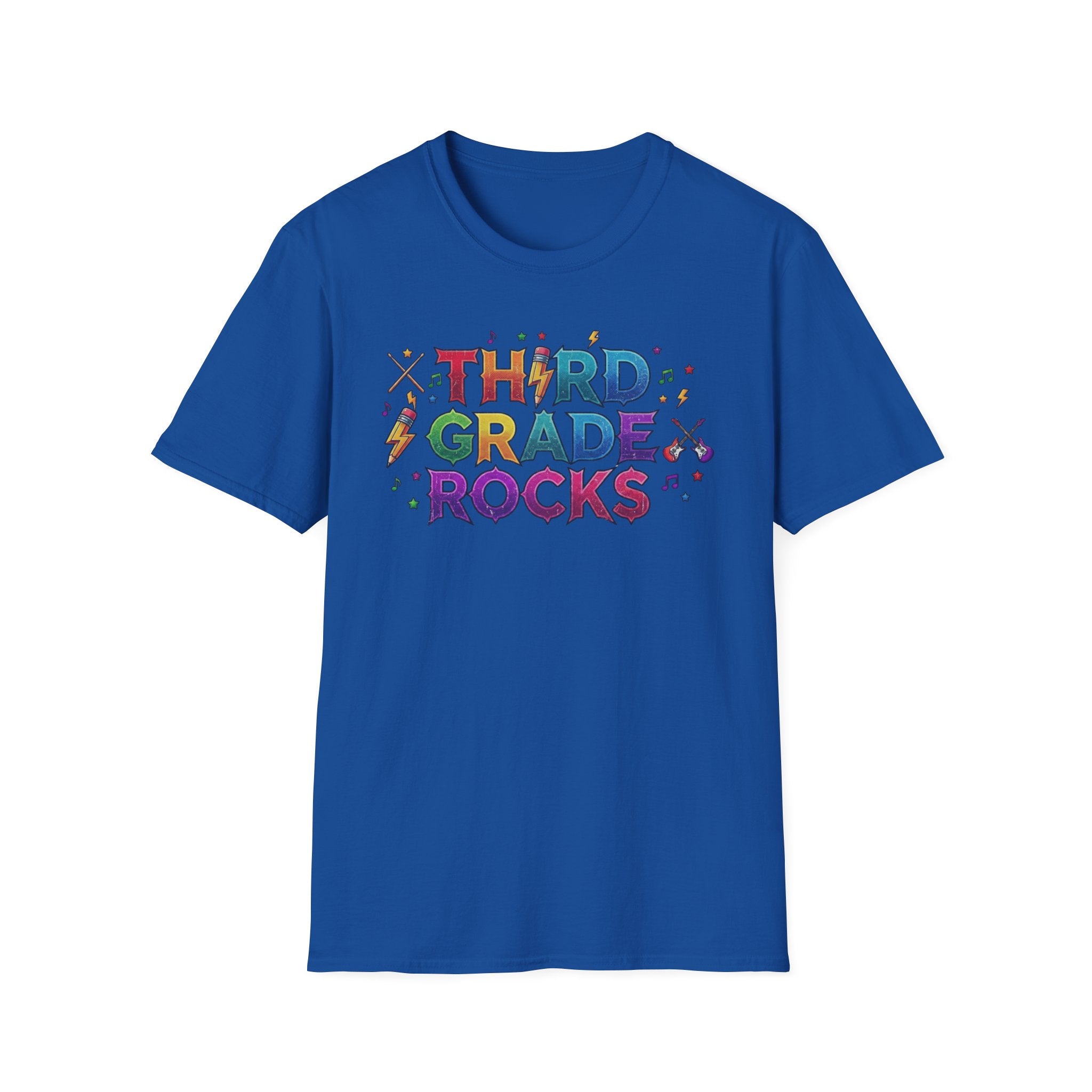 Third Grade Rocks T-Shirt — Colorful School Teacher & Student Tee
