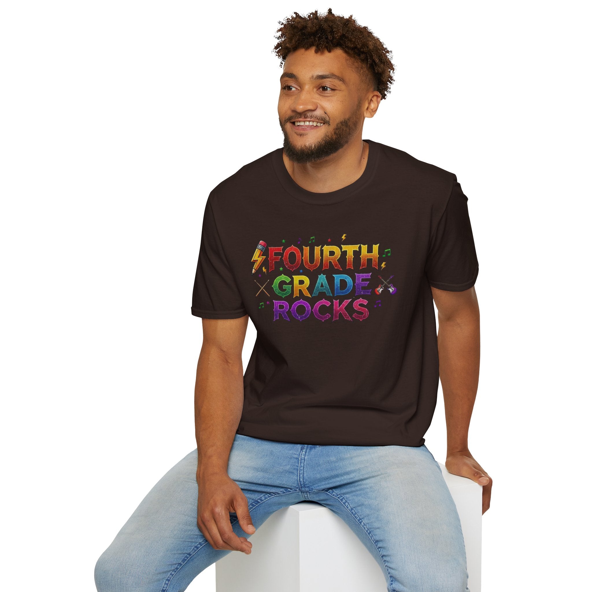 Fourth Grade Rocks T-Shirt — Colorful Teacher/Student Appreciation Tee