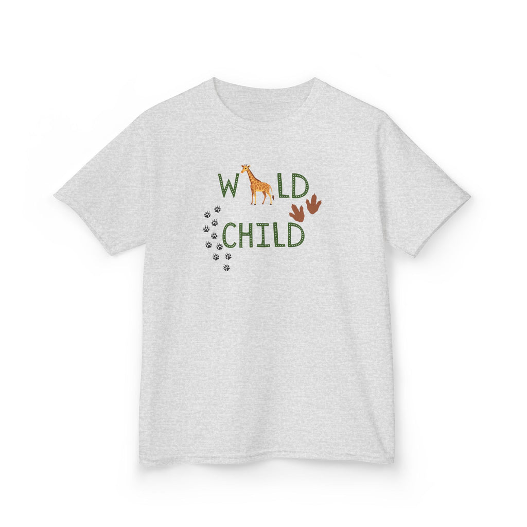 Kids Tee - "Wild Child" Safari Giraffe Graphic
