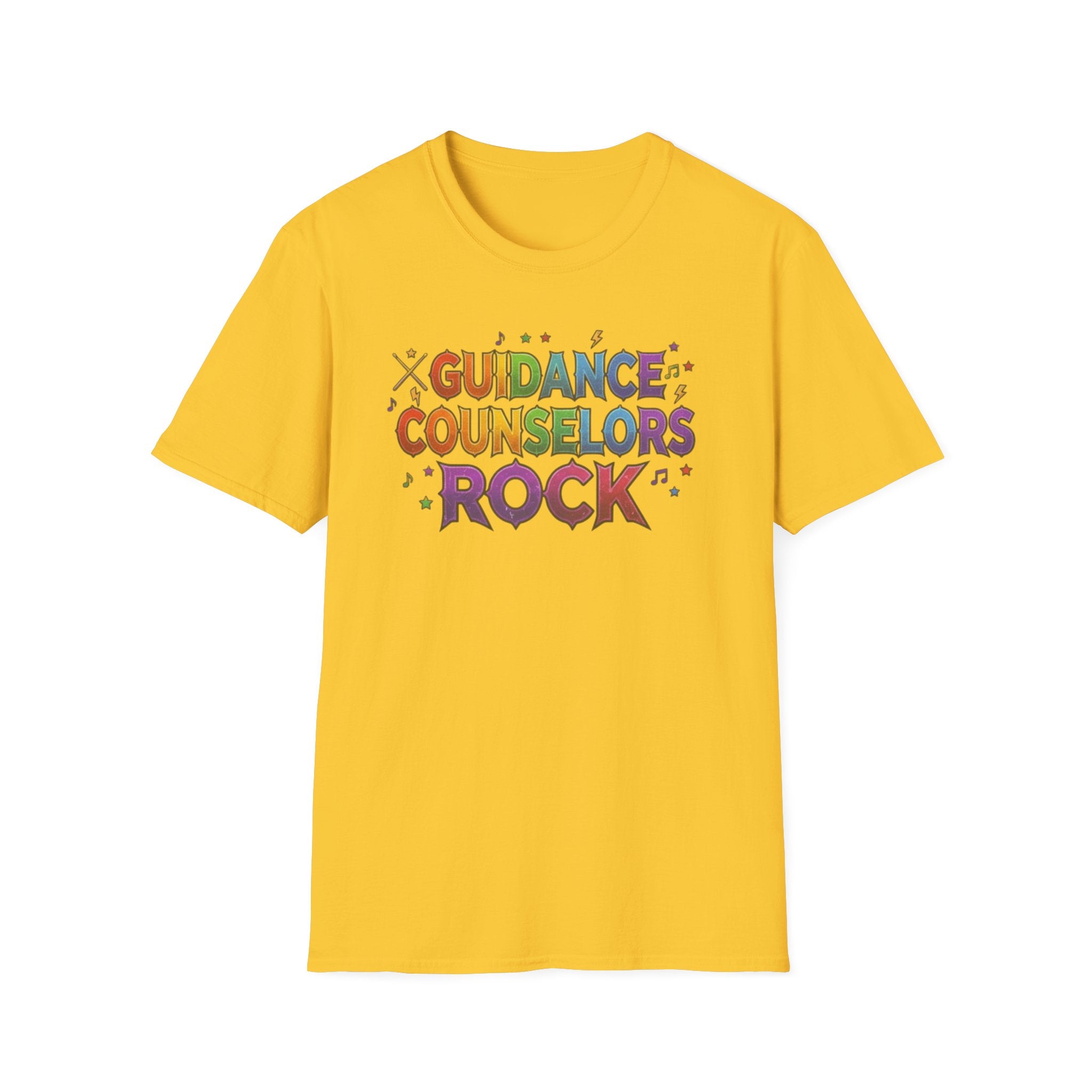 Guidance Counselors Rock T-Shirt — Colorful Retro School Counselor Appreciation Tee
