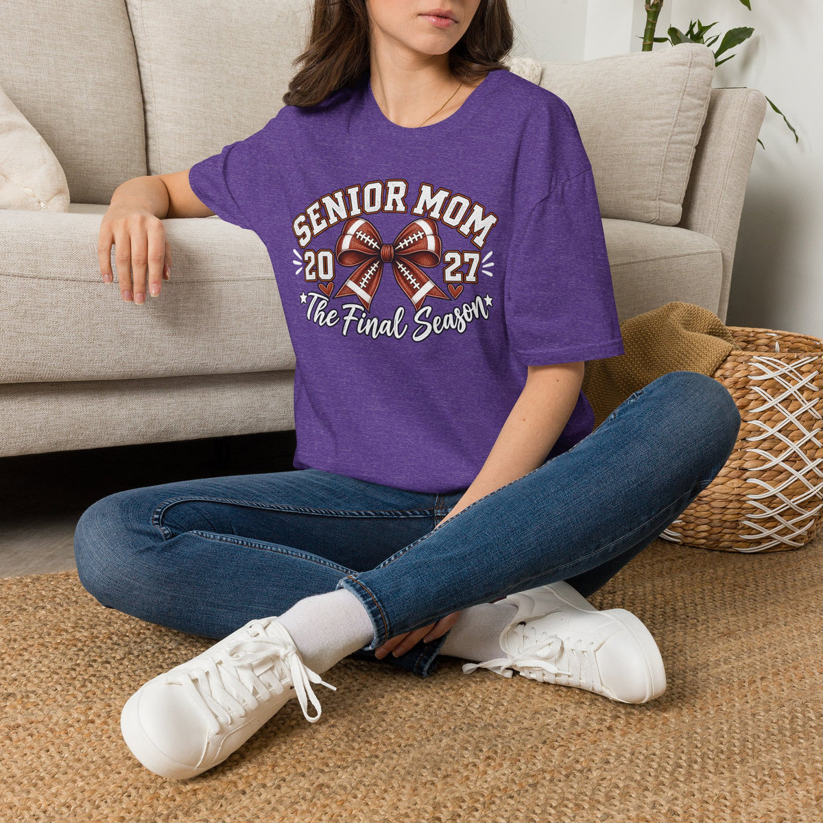 Senior Mom 2027 Football Tee – The Final Season