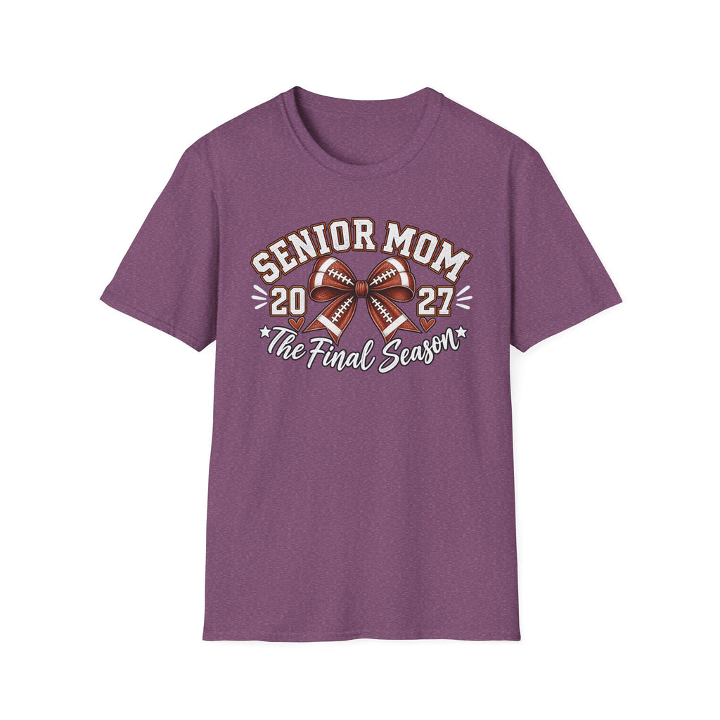 Senior Mom 2027 Football Tee – The Final Season