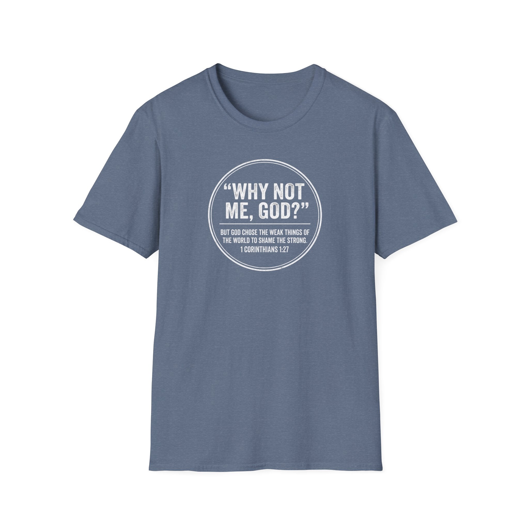 "Why Not Me, God?"  Tee